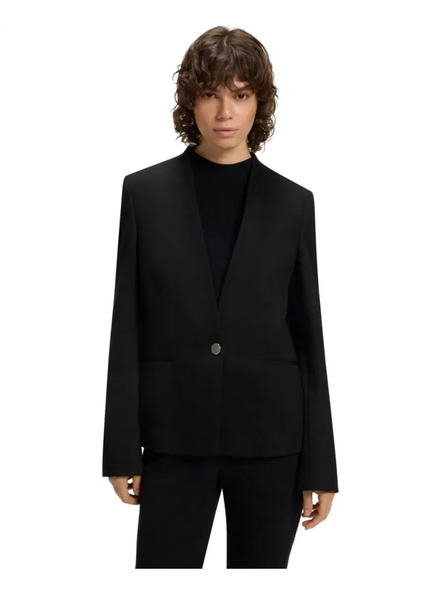 Женская куртка без воротника BOSS by, стандартного кроя Hugo Boss