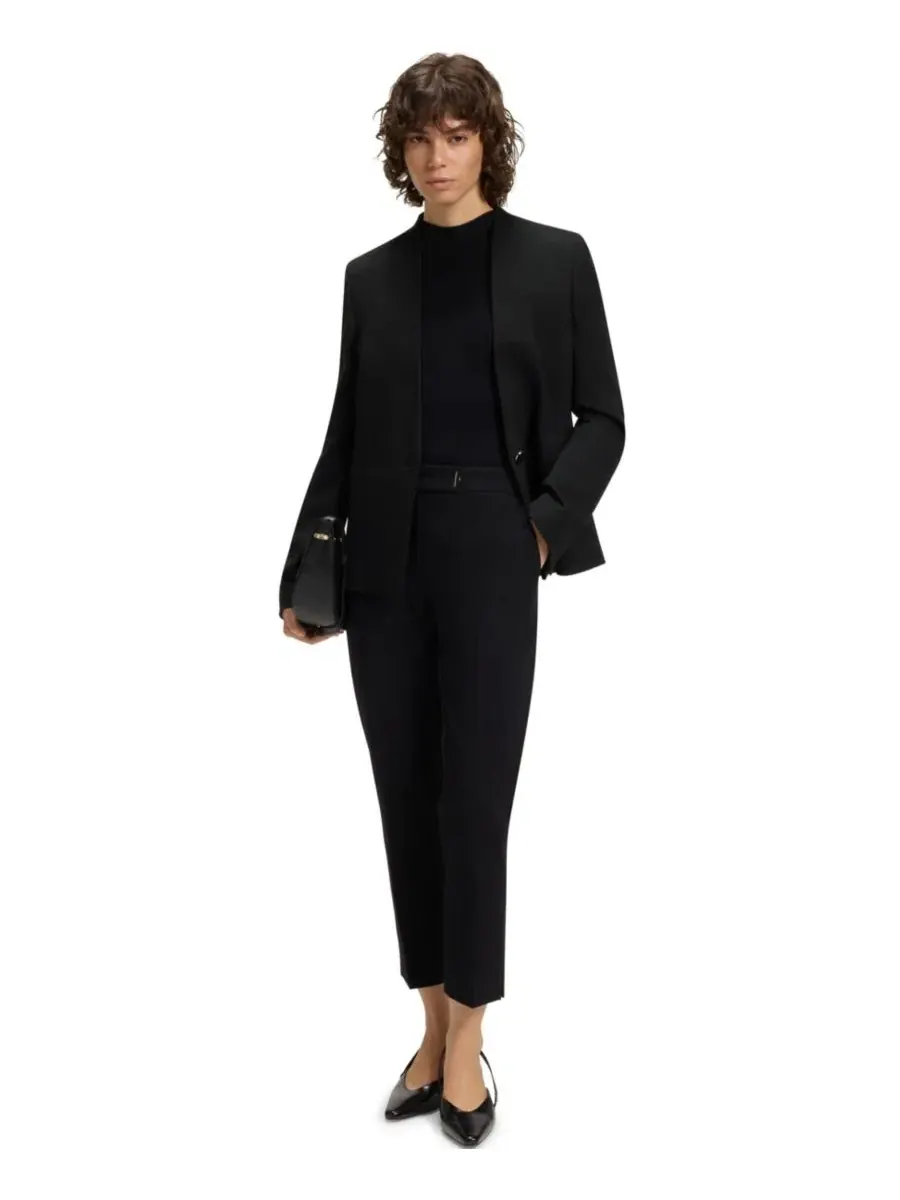Женская куртка без воротника BOSS by, стандартного кроя Hugo Boss — изображение 4 из 10, черный