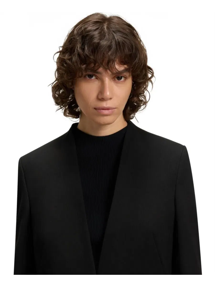 Женская куртка без воротника BOSS by, стандартного кроя Hugo Boss — изображение 5 из 10, черный