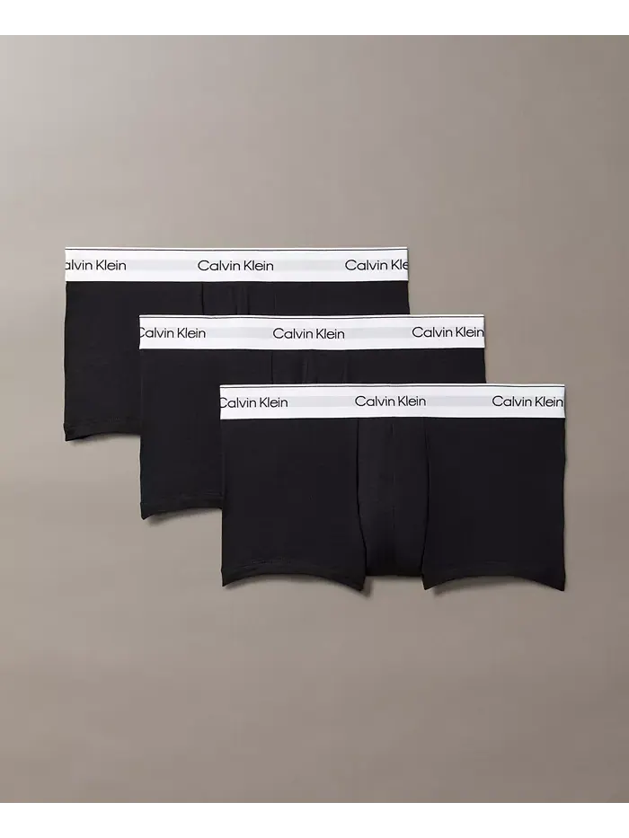 Мужские трусы-боксеры Icon Stretch Low Rise, 3 шт Calvin Klein — изображение 1 из 6, черный