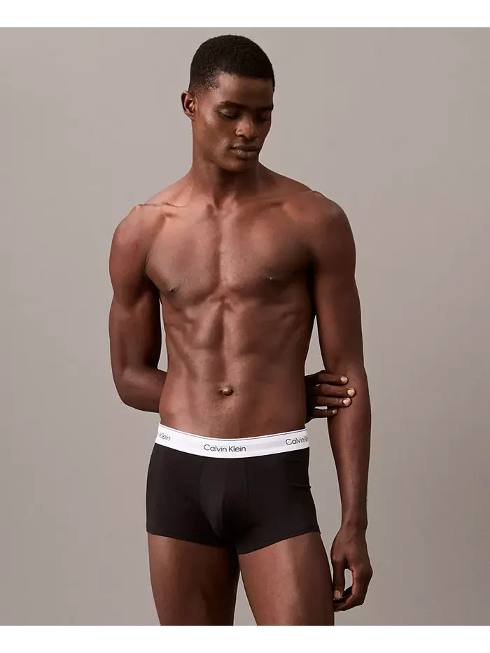 Мужские трусы-боксеры Icon Stretch Low Rise, 3 шт Calvin Klein — изображение 3 из 6, черный