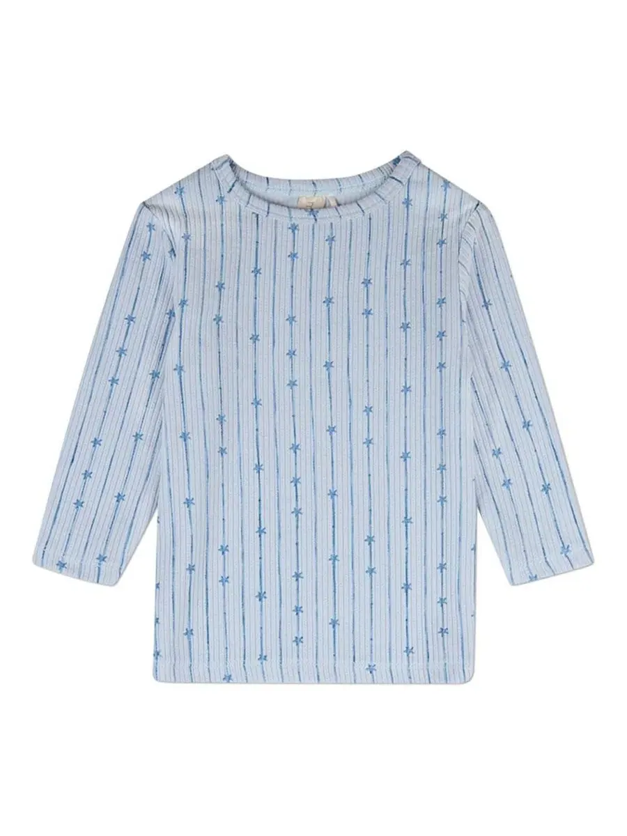 Комплект пижамы с длинным рукавом и принтом Star Light, Star Bright MeMoi — изображение 2 из 3, синий