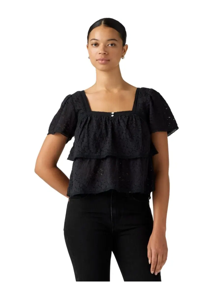 Блуза с кружевным дизайном Levi's, Anthracite Night
