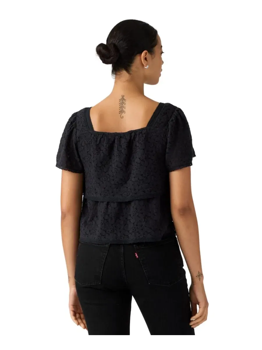 Блуза с кружевным дизайном Levi's, Anthracite Night — 4