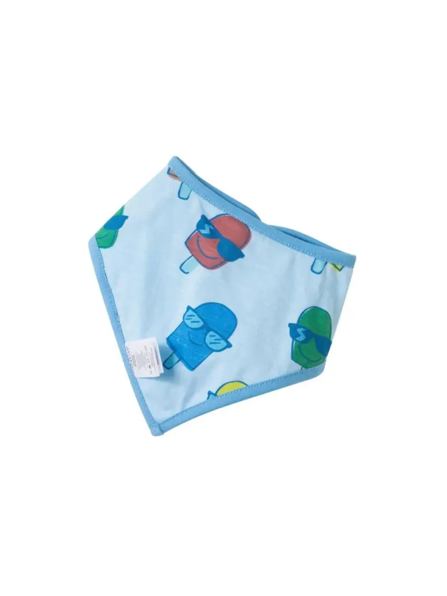 Комплект боди-комбинезон и слюнявчик Ice-Pops Henley Romper and Bib Set Andy & Evan — изображение 3 из 3, синий