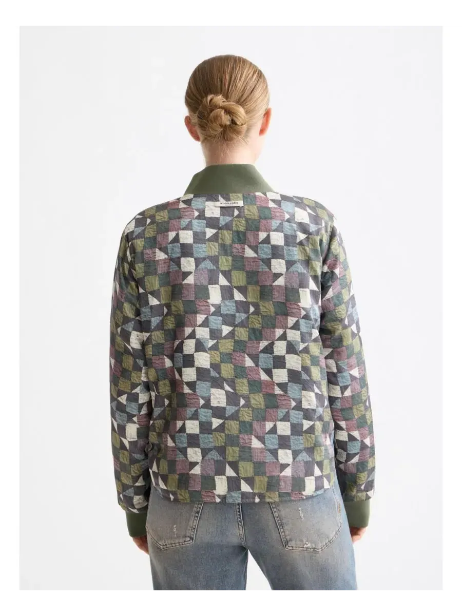 Женская двусторонняя стеганая куртка-бомбер SCOTCH & SODA — изображение 3 из 3, тимьян