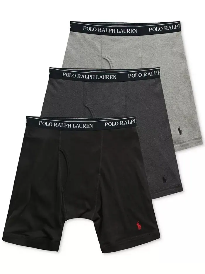 Комплект из 3 мужских трусов-боксеров классического кроя Polo Ralph Lauren