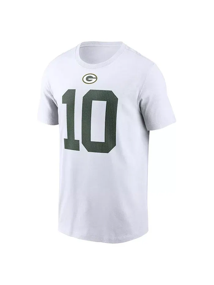 Мужская футболка Jordan Love с именем и номером игрока Green Bay Packers — изображение 2 из 3, белый