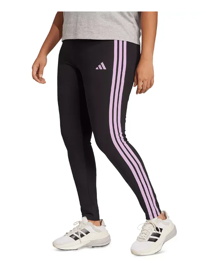 Хлопковые леггинсы с тремя полосками, размеры Plus Size Essentials, XXS-4X adidas — изображение 2 из 2