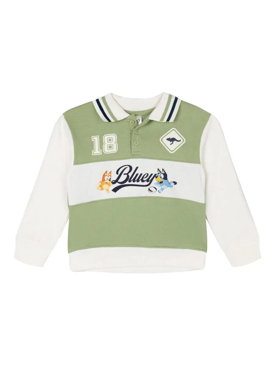 Комплект из футерной поло и джоггеров Bluey Bluey Bingo Green Navy — изображение 2 из 3, зеленый темно-синий