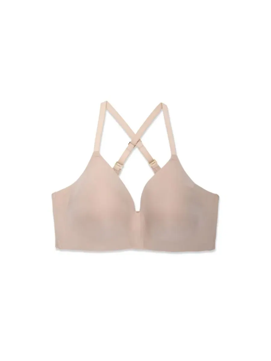 Бюстгальтер беспроводной Cloud Comfort Convertible Back Smoothing Wireless Bra Natori — изображение 6 из 10, мокко коричневый