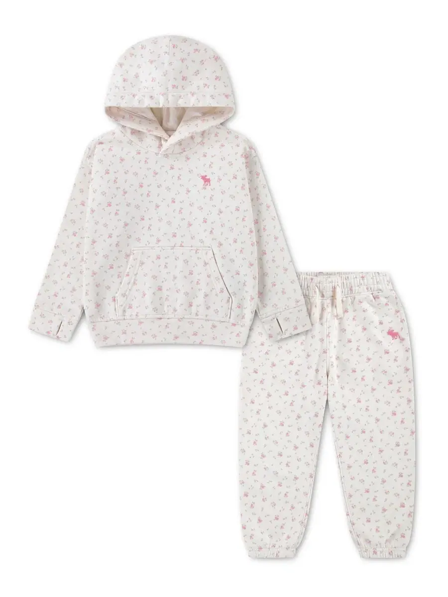 Комплект из худи и брюк с принтом, модель Essential Hoodie and Pants abercrombie kids
