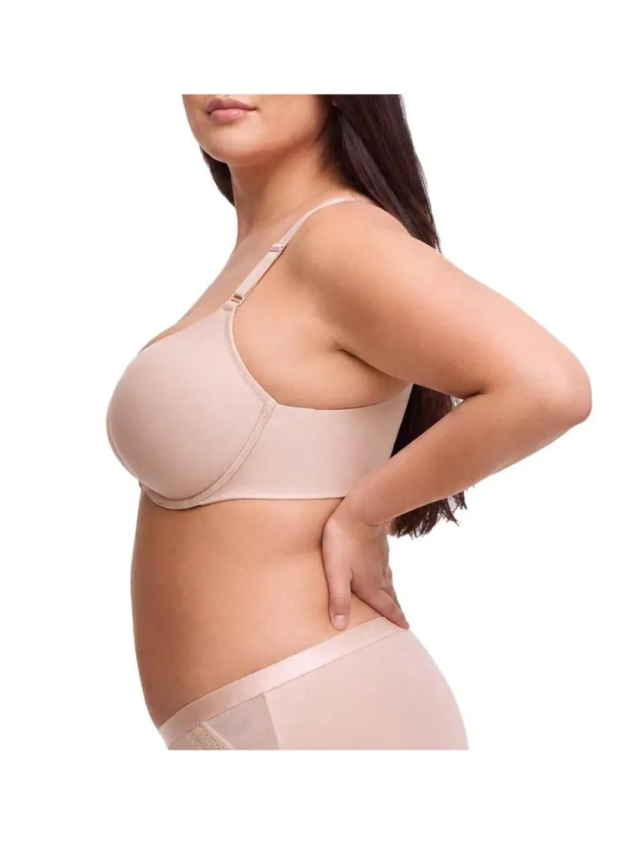 Бюстгальтер-пуш-ап с крест-дизайном XO Plunge Push-Up Smooth Bra Torrid — изображение 2 из 4, розовый