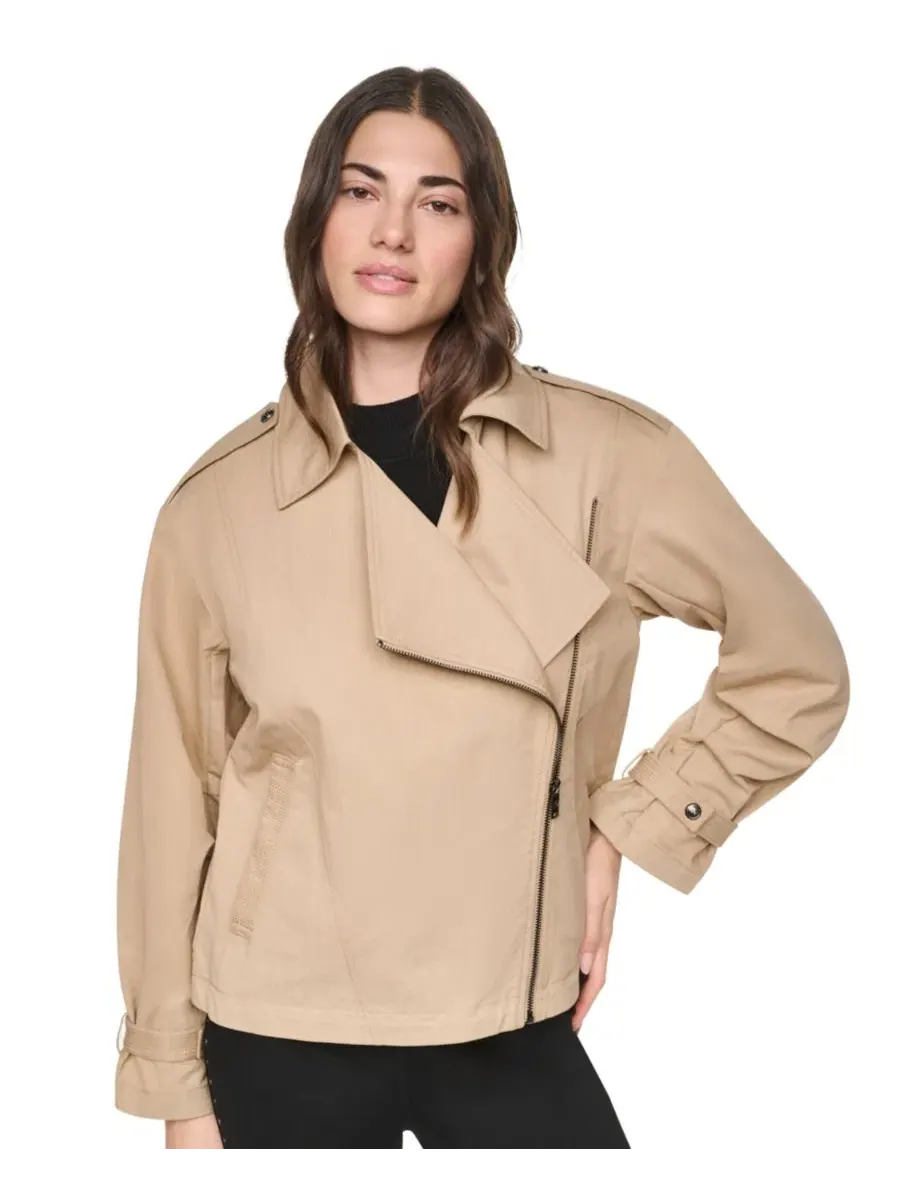Женская куртка-утилити с воротником и молнией DKNY