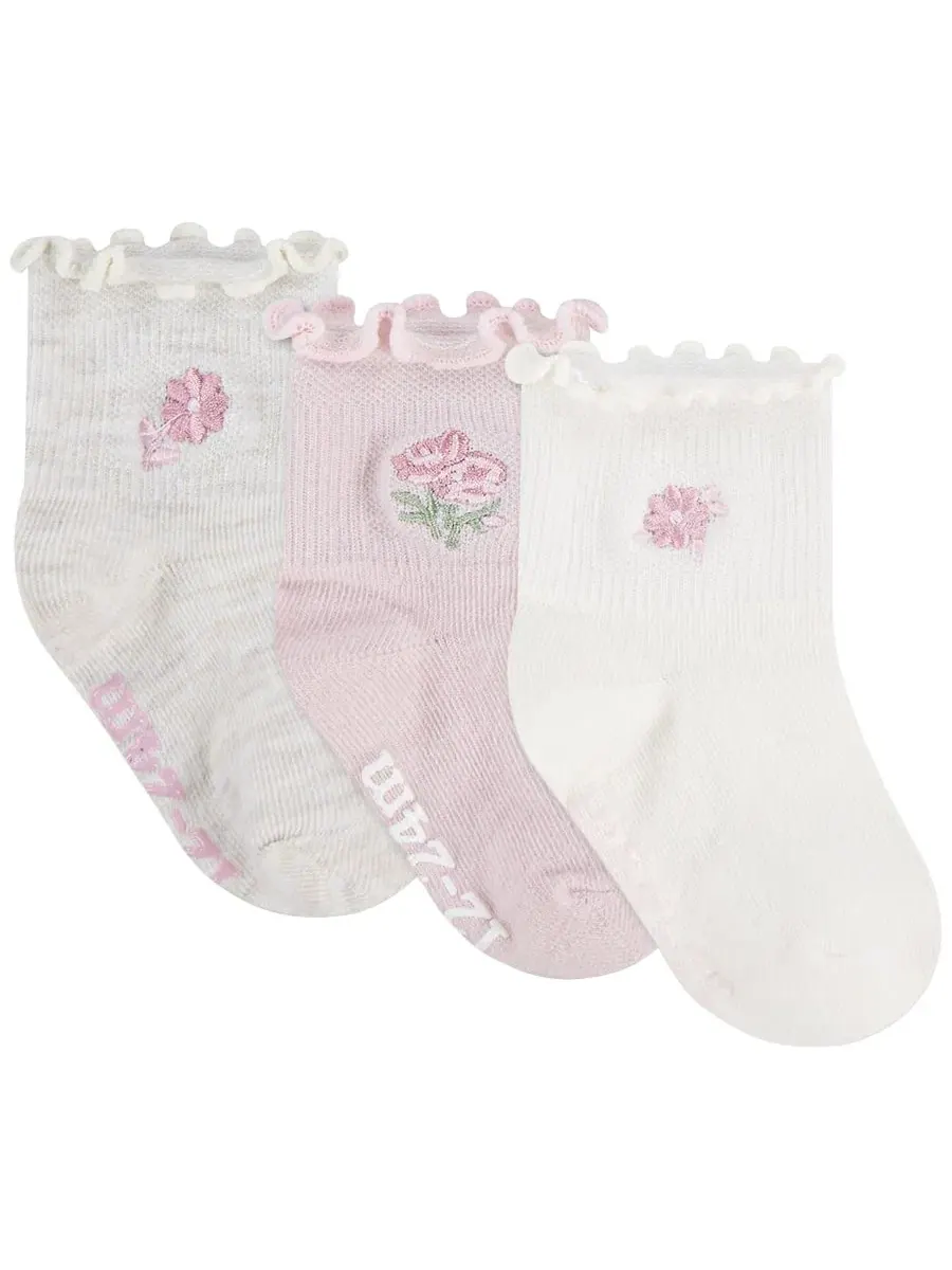 Комплект носков с рифленым манжетом, с прорезиненными стопами, модель Crew Socks abercrombie kids — изображение 2 из 3