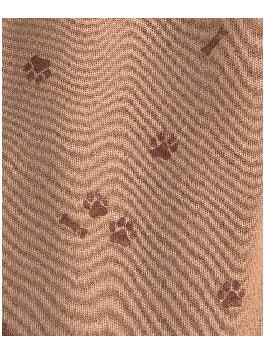 Комплект из свитшота и брюк с принтом My Best Buddy Dog Carter's — изображение 5 из 6, кремовый/коричневый