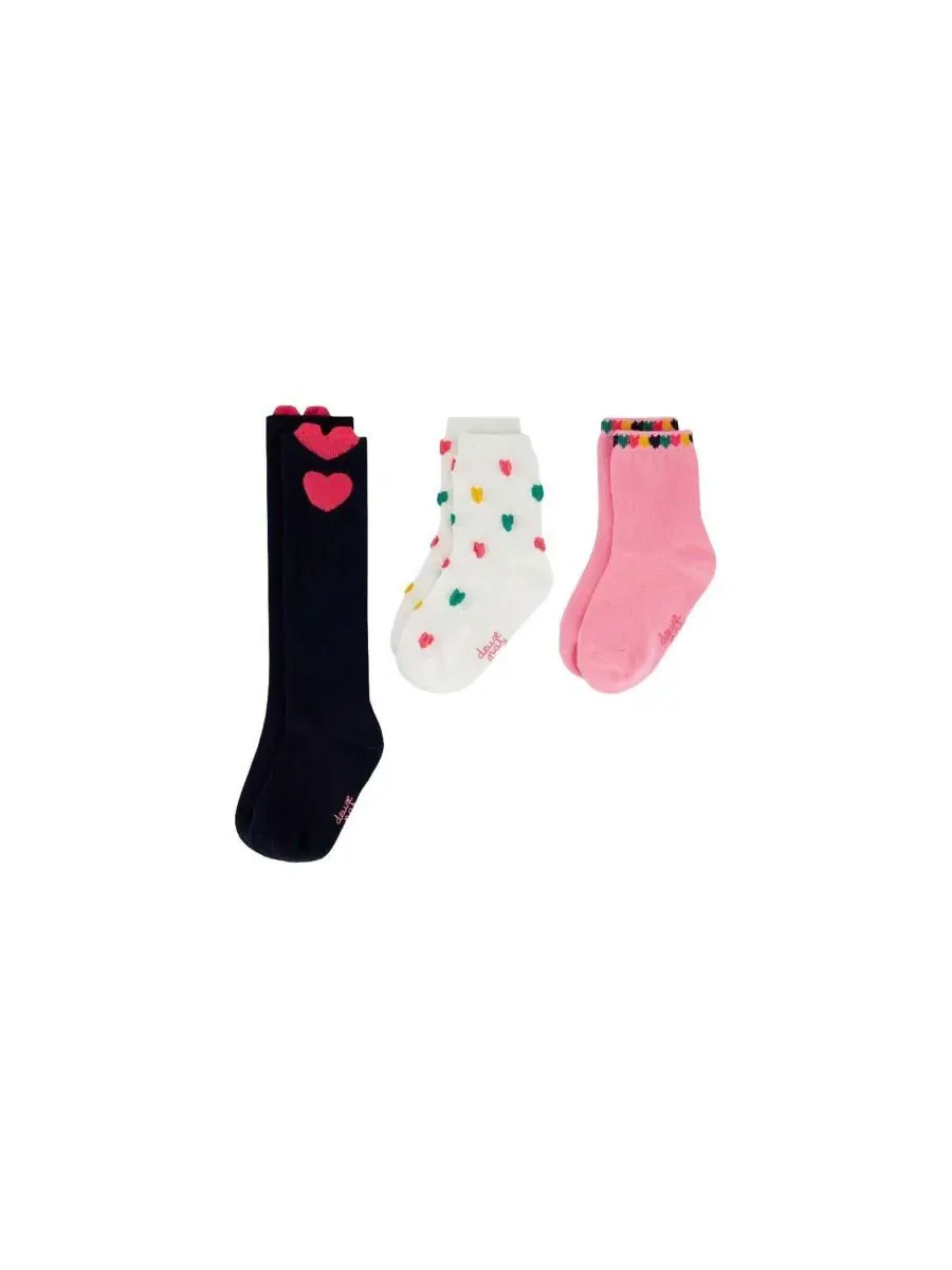 Комплект носков с принтом, 3 пары, Ivy Kids Deux par Deux