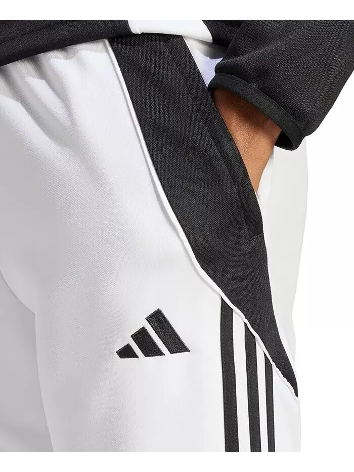 Женские облегающие тренировочные брюки Tiro 24 adidas — изображение 5 из 5, белый/черный