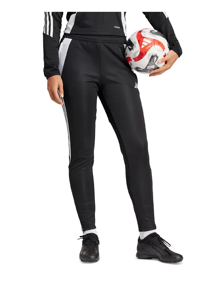 Женские тренировочные брюки Tiro 24 Slim-Fit adidas — изображение 3 из 7, черный/белый