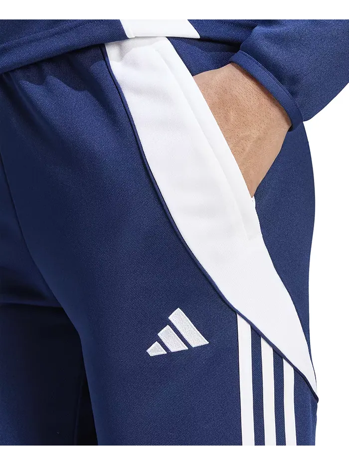 Женские тренировочные брюки Tiro 24 Slim-Fit adidas — изображение 5 из 7, темно-синий синий/белый