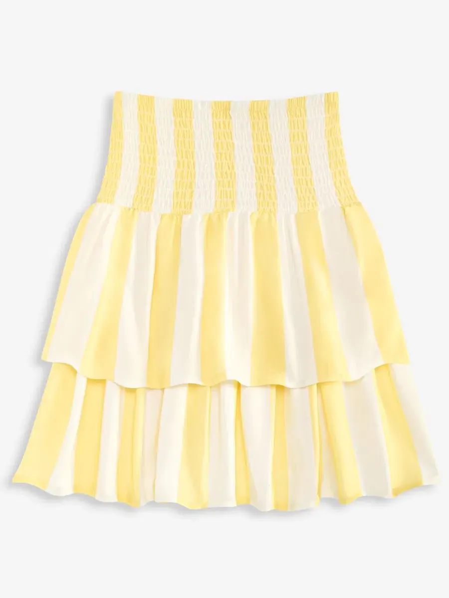 Детская полосатая юбка с присборенной отделкой, размеры S-XL Grayson Threads Kids, The Label