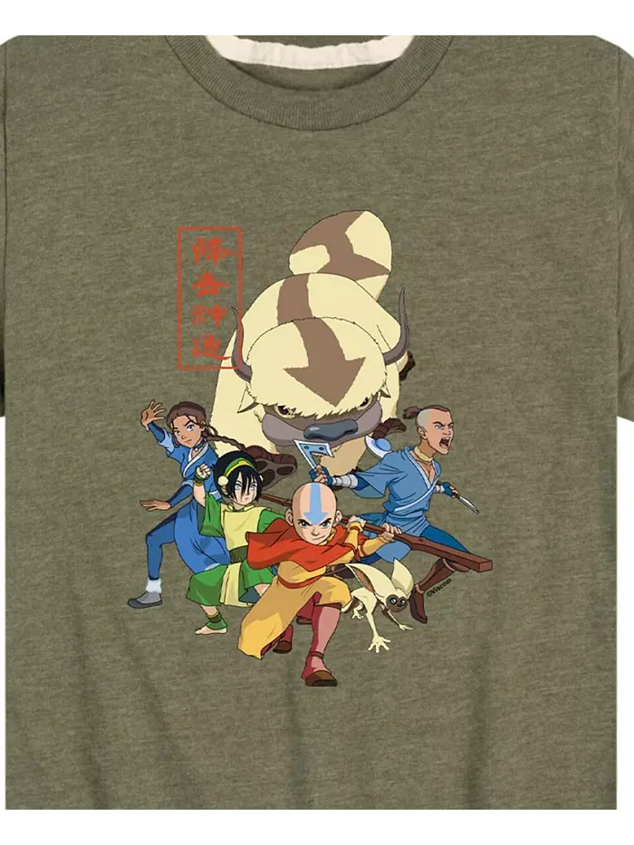 Футболка с принтом Big Boys Avatar The Last Airbender — изображение 3 из 3, зеленый