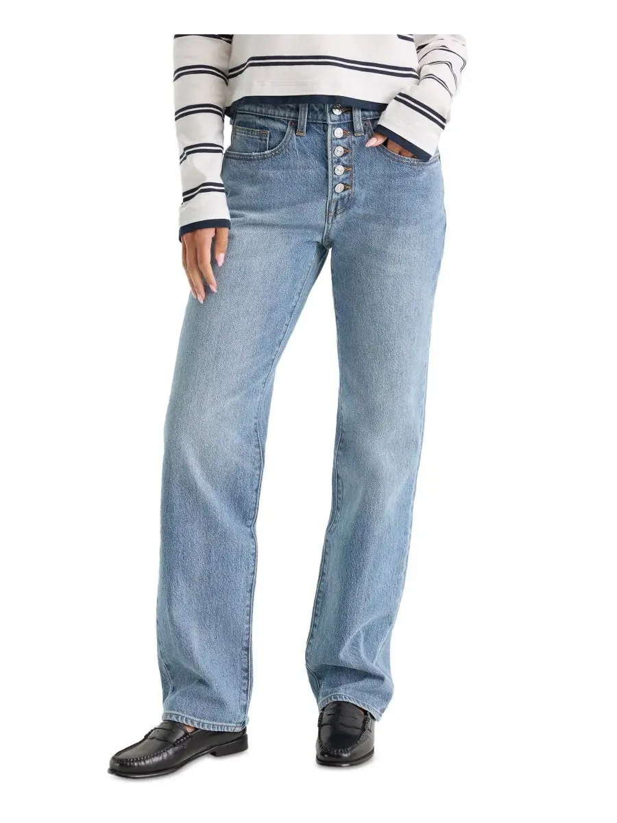 Джинсы женские с прямой штаниной Vintage Mid-Rise Straight Good American