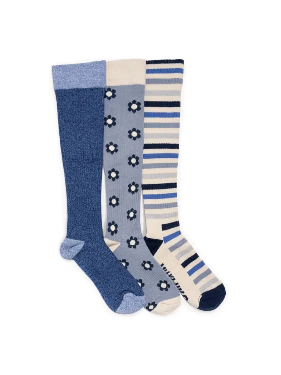 Компрессионные носки, 3 пары, с поддержкой свода стопы MUK LUKS