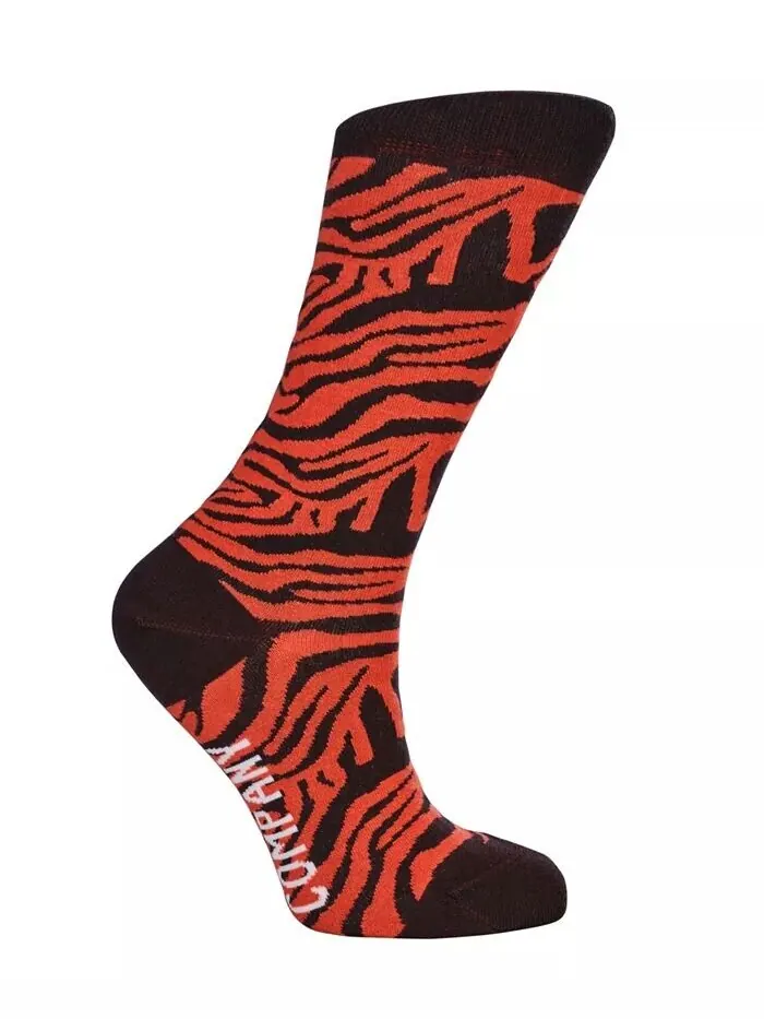 Женские носки Tiger Cotton Crew Love Sock Company — изображение 3 из 3, коричневый