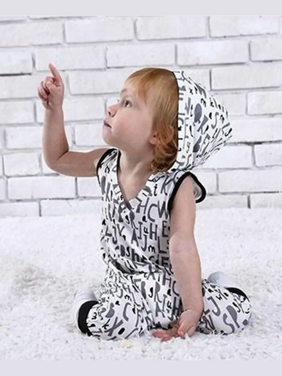 Детский толстовка с капюшоном для мальчиков и девочек Earth Baby Outfitters — изображение 4 из 4, белый
