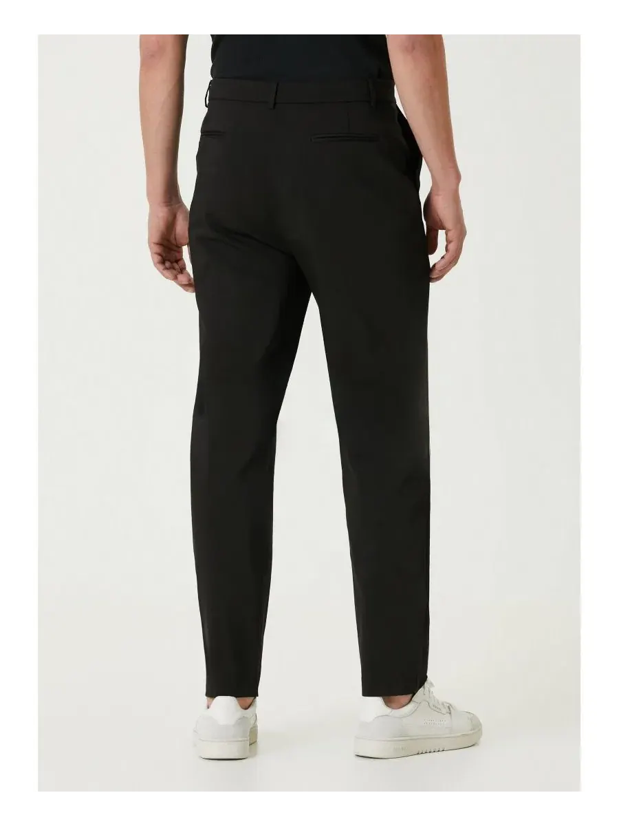 Брюки с двойной молнией Kutnia Striped Two Zipped Pant PCFG — изображение 5 из 6, черный
