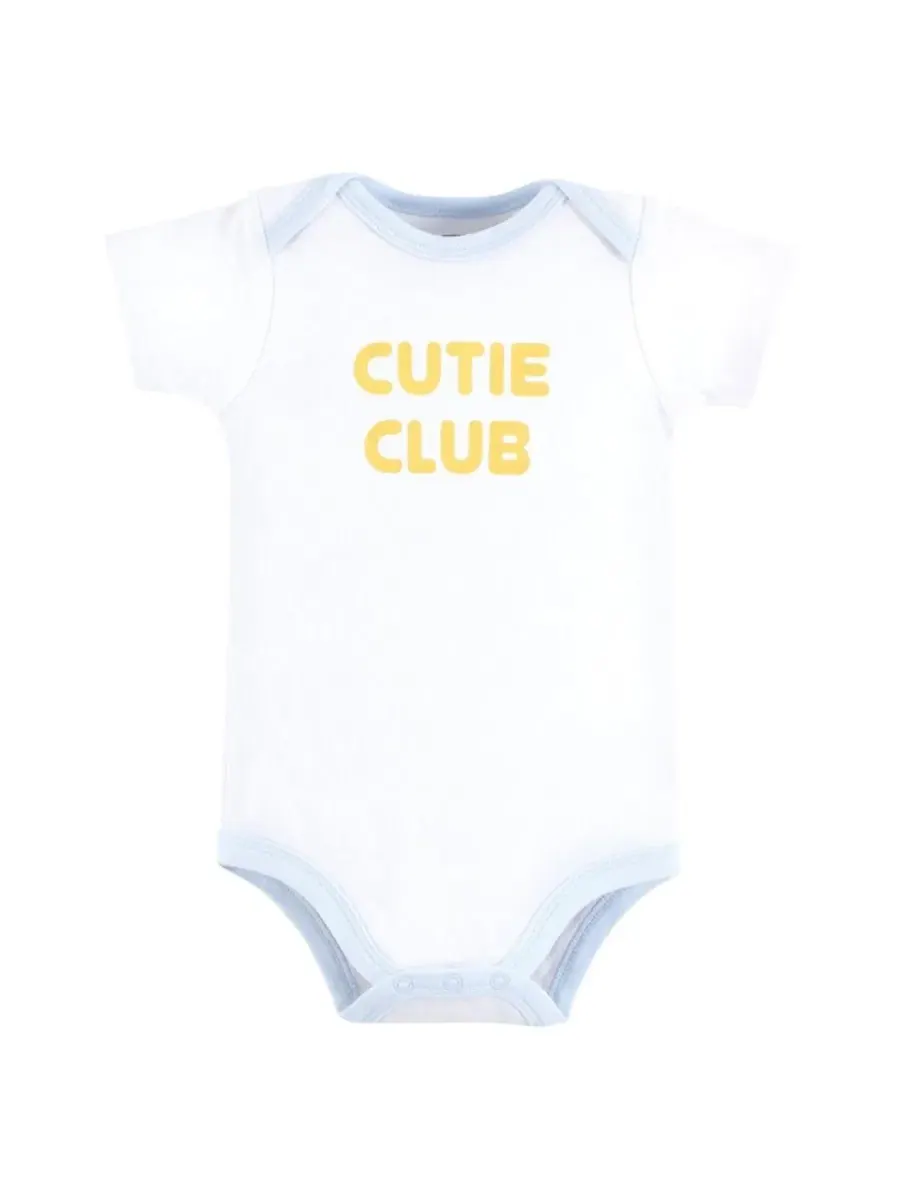 Комплект боди-комбинезонов из 3 предметов Hudson Baby, Happy Little Guy — изображение 4 из 5