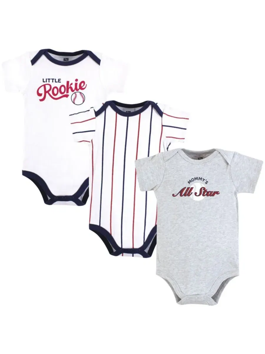 Комплект боди-комбинезонов из хлопка, 3 шт., с принтом Hudson Baby, Mommy'S All Star