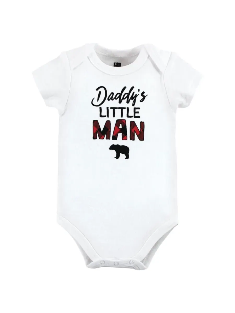 Комплект боди с длинным рукавом Hudson Baby, Buffalo Plaid Family — изображение 2 из 7