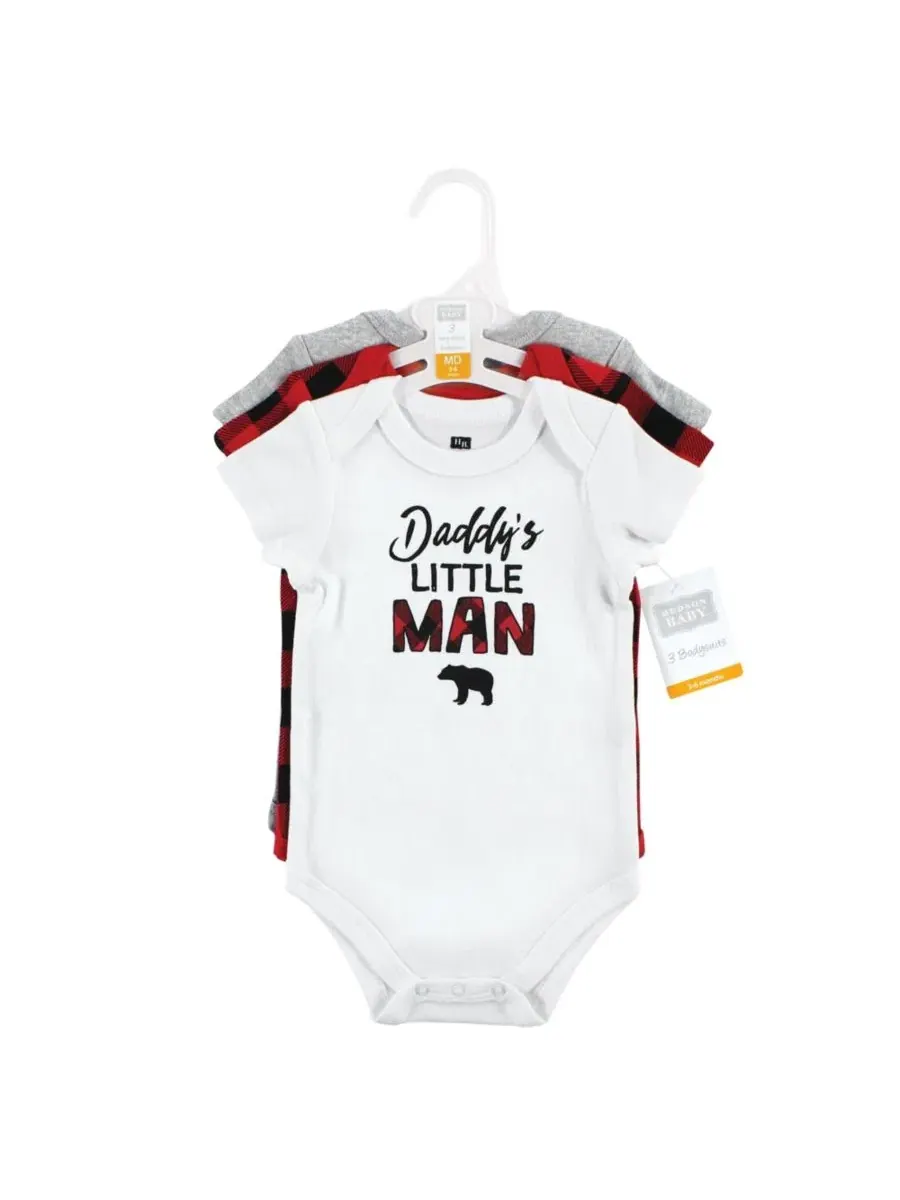 Комплект боди с длинным рукавом Hudson Baby, Buffalo Plaid Family — изображение 3 из 7