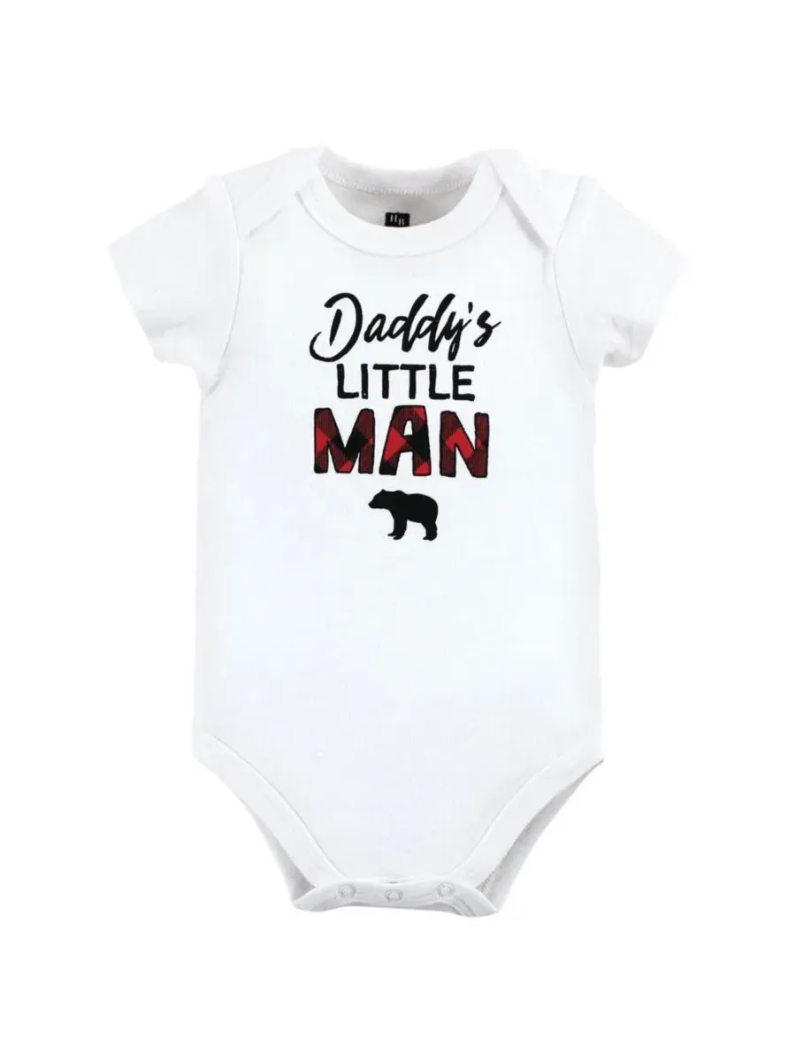 Комплект боди с длинным рукавом Hudson Baby, Buffalo Plaid Family — изображение 5 из 7