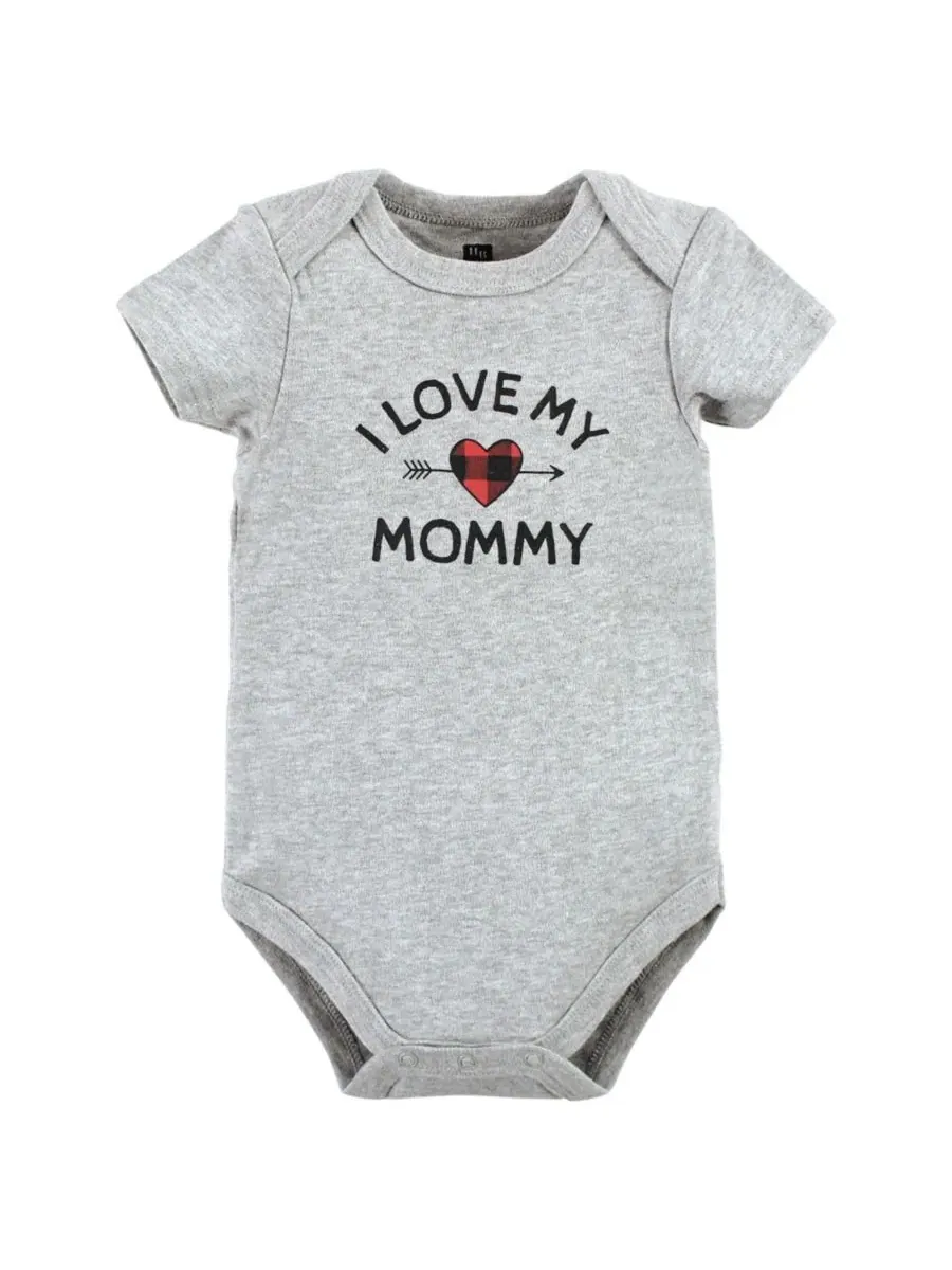 Комплект боди с длинным рукавом Hudson Baby, Buffalo Plaid Family — изображение 7 из 7
