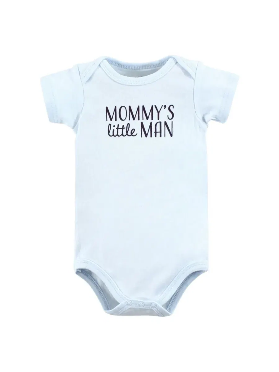 Комплект из 3 боди с длинным рукавом Hudson Baby, Mommys Little Man Polo — изображение 4 из 5
