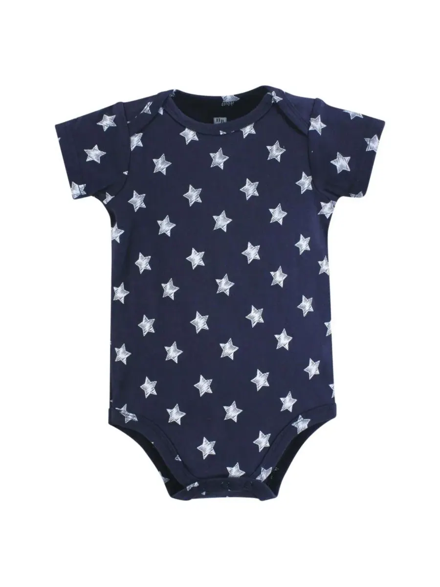 Комплект боди-комбинезонов из хлопка с принтом, модель Mommys little man bow tie Hudson Baby — изображение 4 из 5