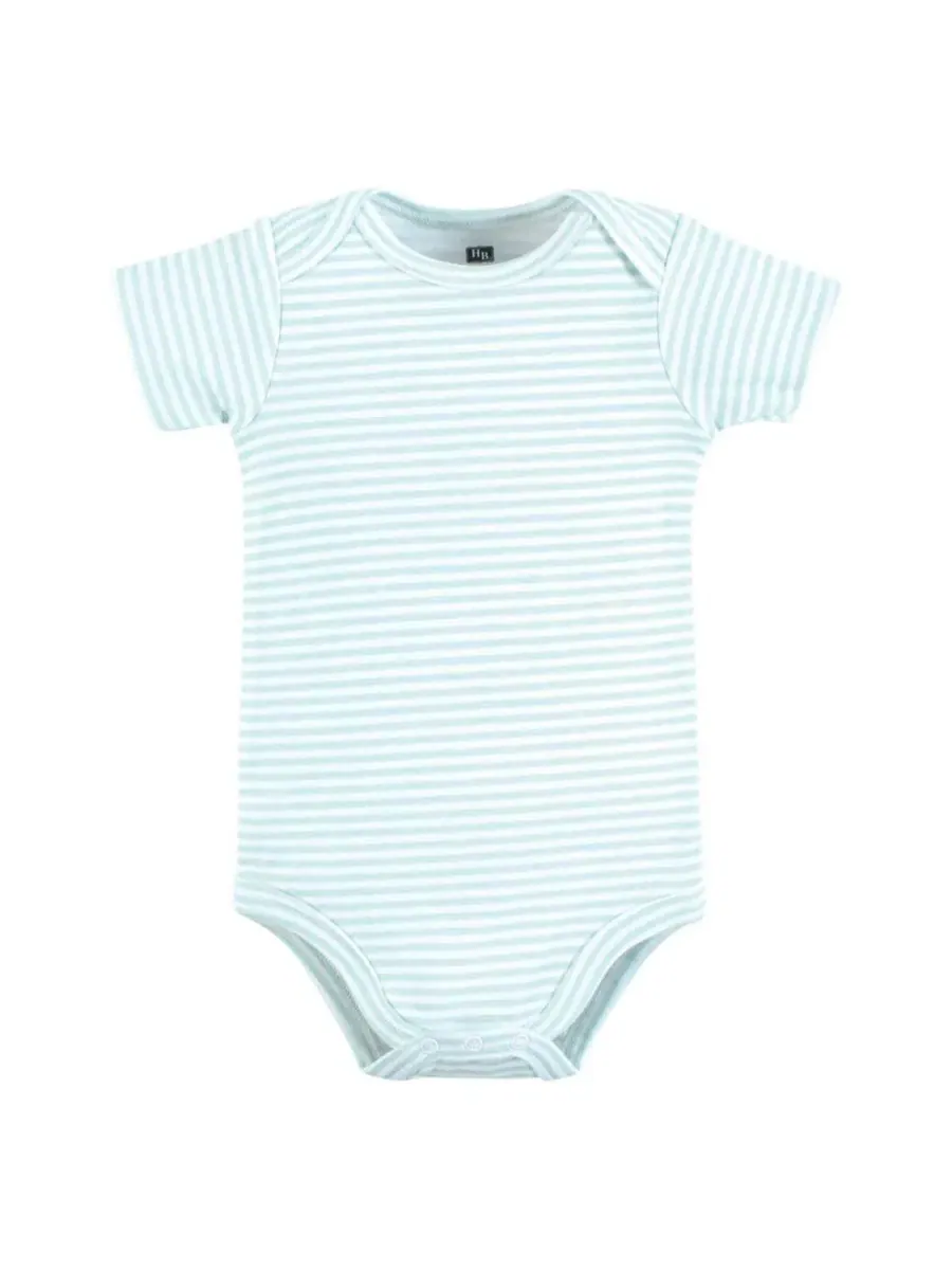 Комплект боди-комбинезонов из 3 предметов с принтом, модель Triple Pack Hudson Baby — изображение 2 из 5, темно-синий