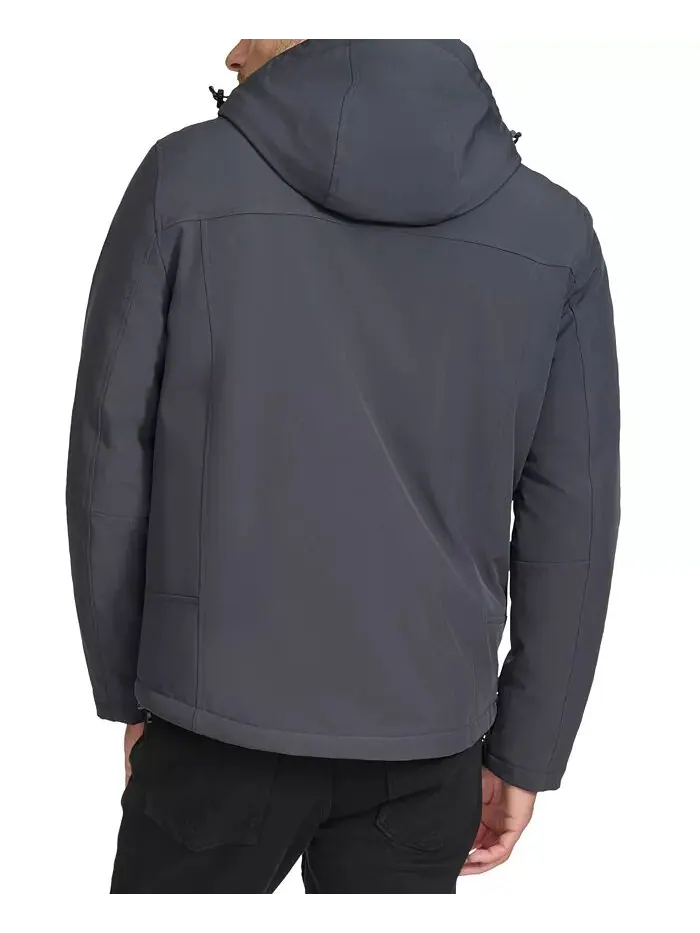 Мужская куртка Infinite Stretch Soft Shell с подкладкой из шерпы Calvin Klein — изображение 2 из 5, железный