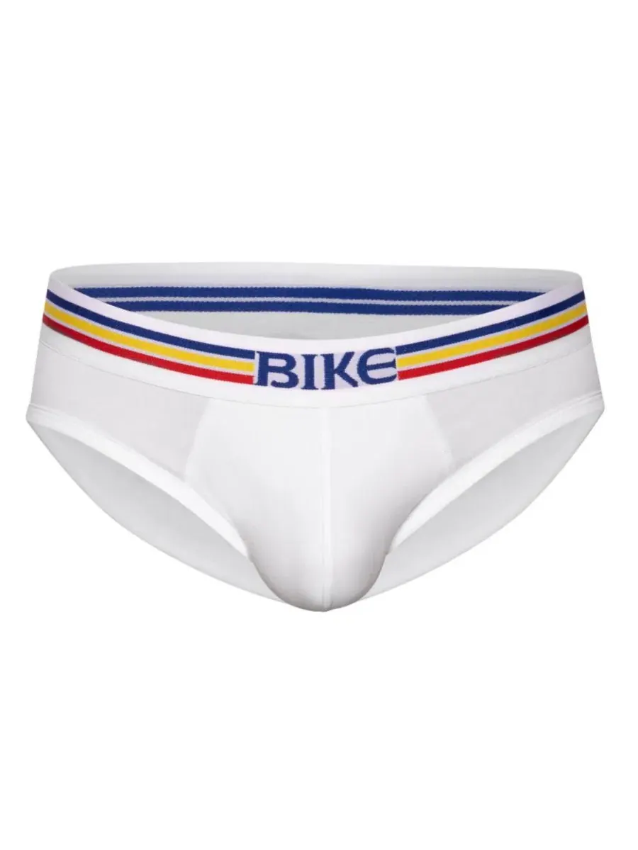 Мужские трусы из эластичного хлопка BIKE Athletic — изображение 1 из 6, белый