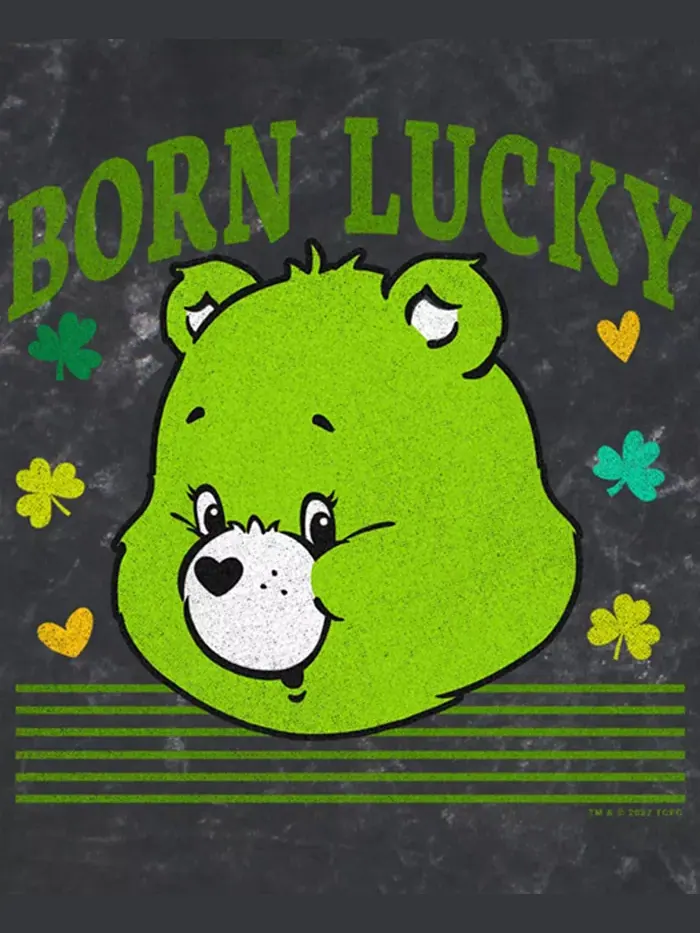 Мужская футболка Lucky Bear с коротким рукавом Care Bears — изображение 3 из 3, черный