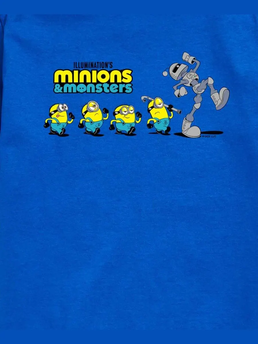 Детская футболка с коротким рукавом, размер 8-20 Minions — изображение 3 из 3, синий
