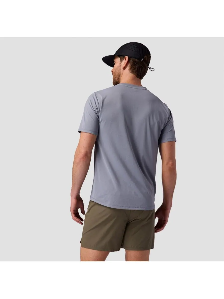 Мужская футболка с коротким рукавом Tahoe Sun Performance Shirts Backcountry — изображение 2 из 5, песочный цвет трейдвиндс