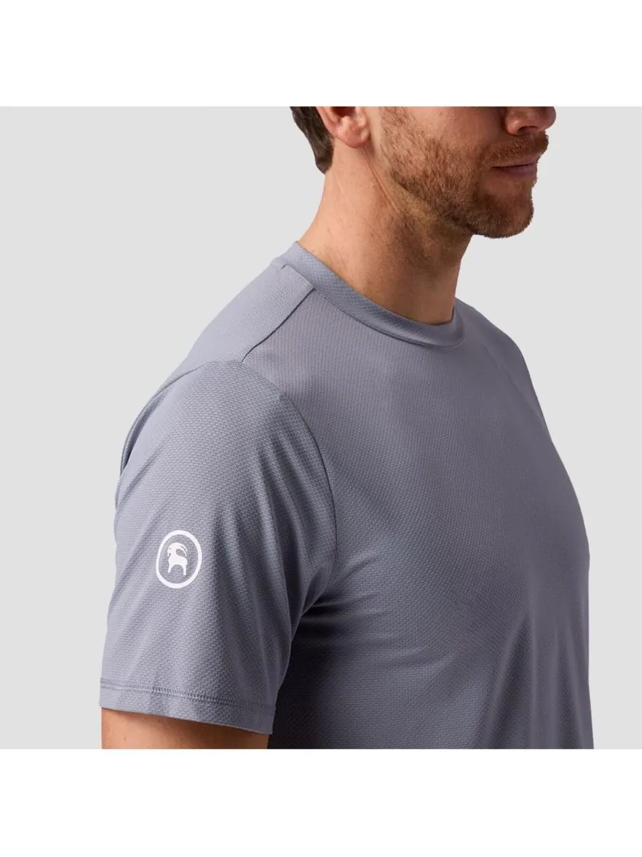 Мужская футболка с коротким рукавом Tahoe Sun Performance Shirts Backcountry — изображение 4 из 5, песочный цвет трейдвиндс