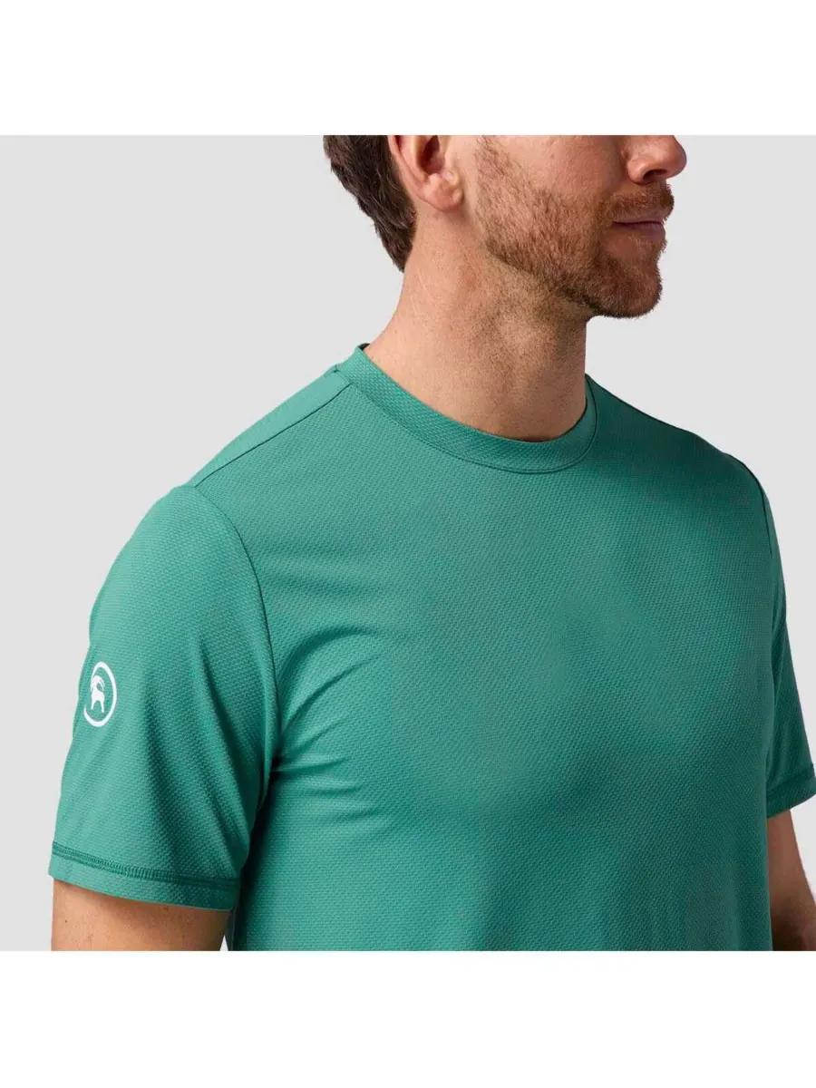 Мужская футболка с коротким рукавом Tahoe Sun Performance Shirts Backcountry — изображение 3 из 5, зеленый