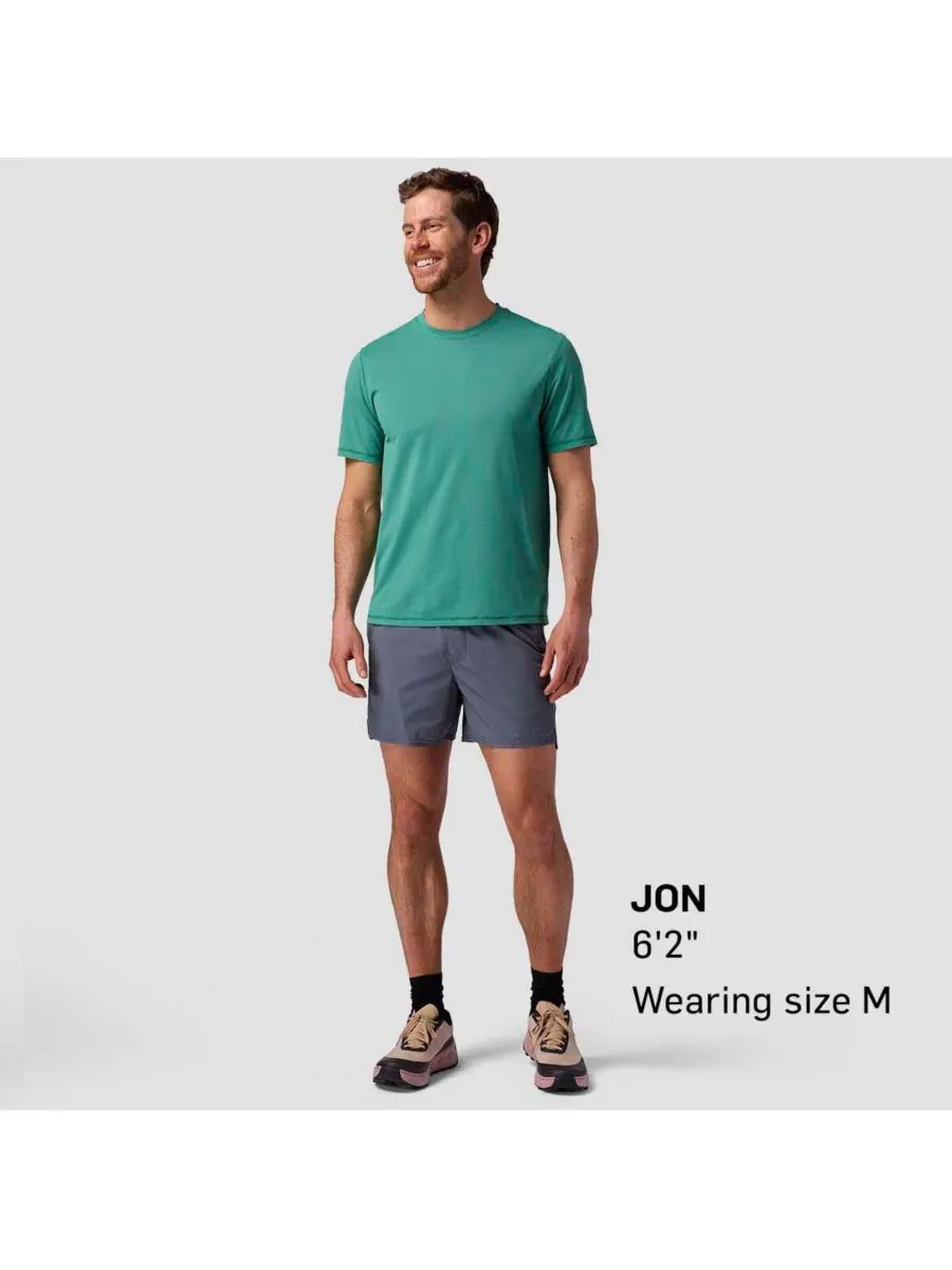 Мужская футболка с коротким рукавом Tahoe Sun Performance Shirts Backcountry — изображение 5 из 5, зеленый