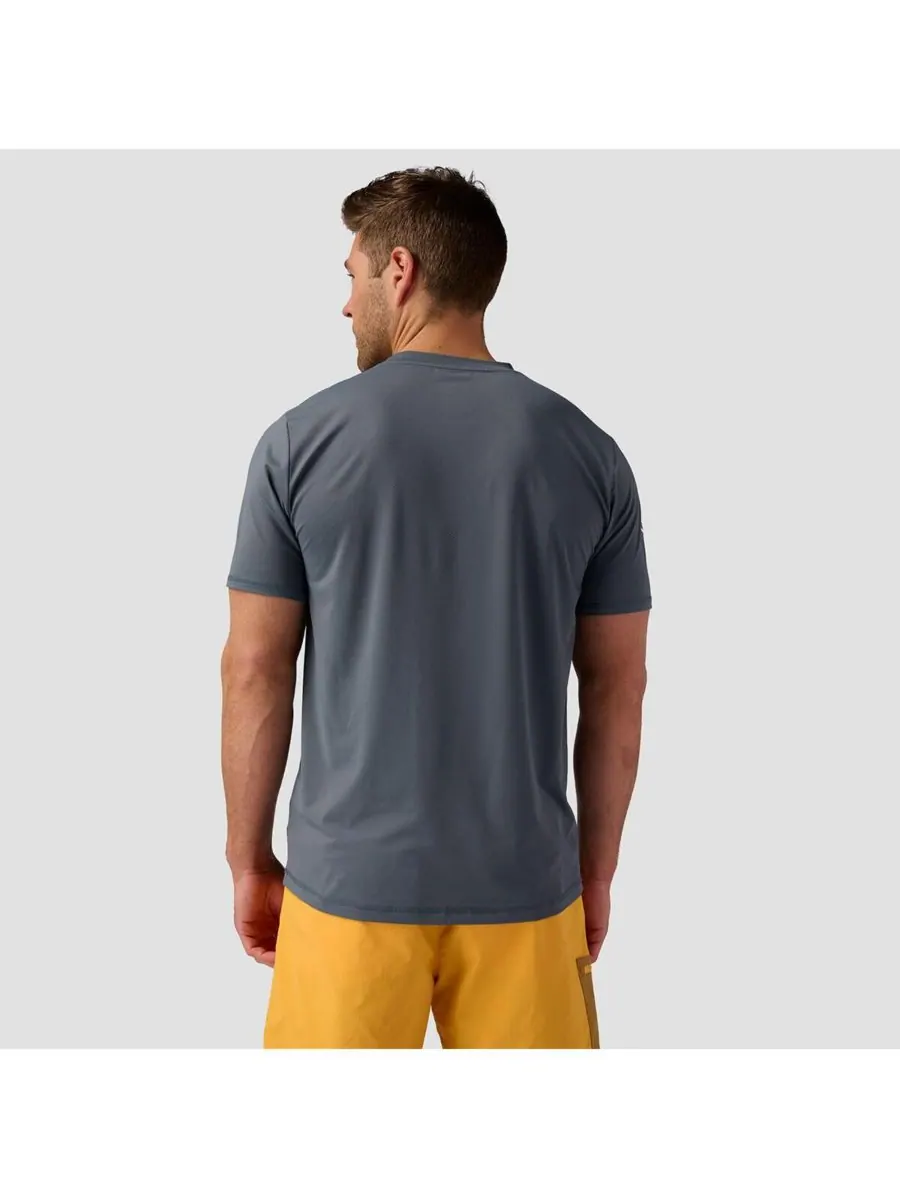 Мужская футболка с коротким рукавом Tahoe Sun Performance Shirts Backcountry — изображение 2 из 5, серый