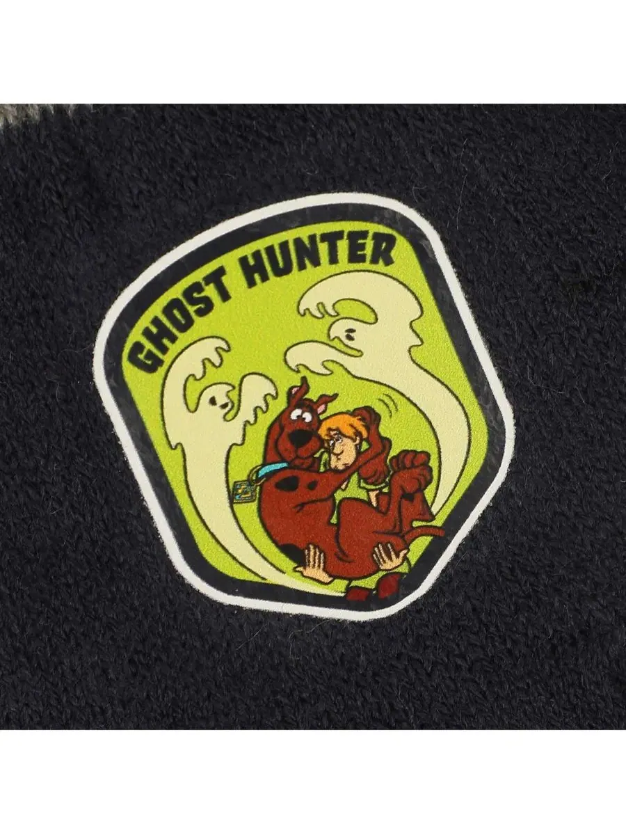 Комплект из шапки и перчаток с принтом Super Sleuth Badges Scooby Doo — изображение 6 из 11, черный серый желтый
